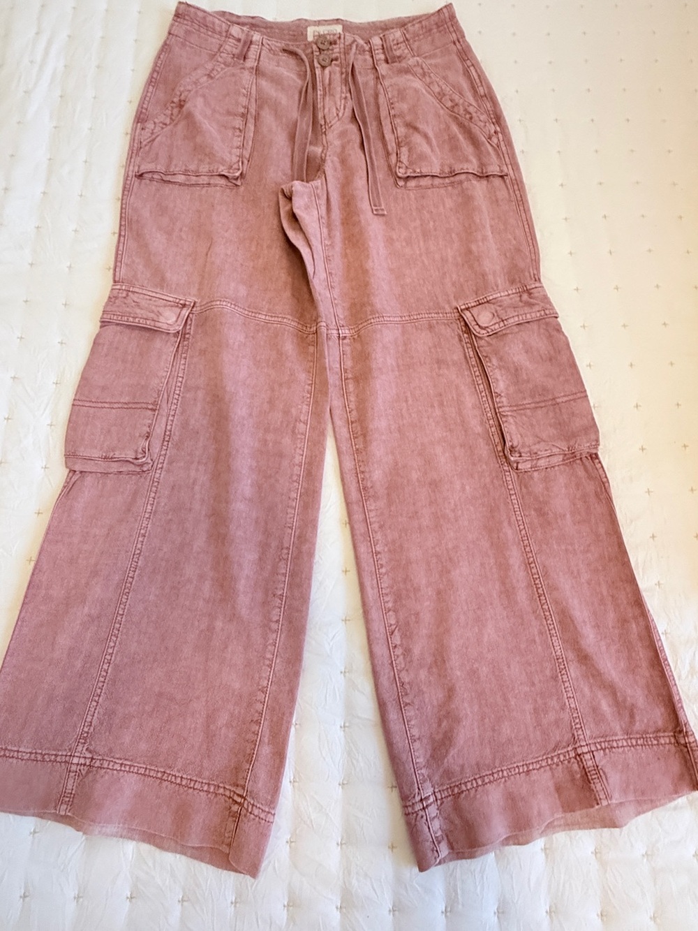 Anthropologie Pilcro Beach Cargo Pants Pink 26P